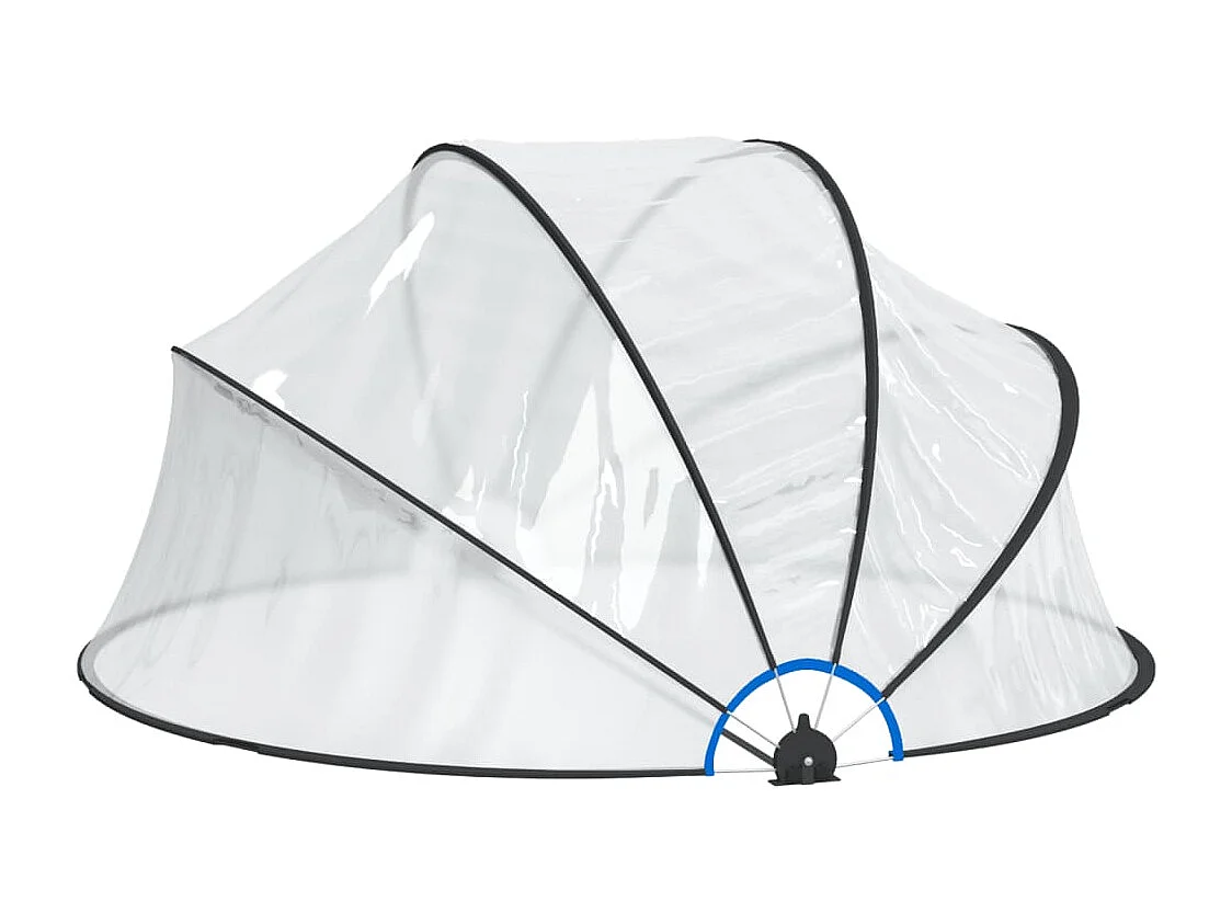 Dôme de piscine rond 315x158 cm PVC FR450878