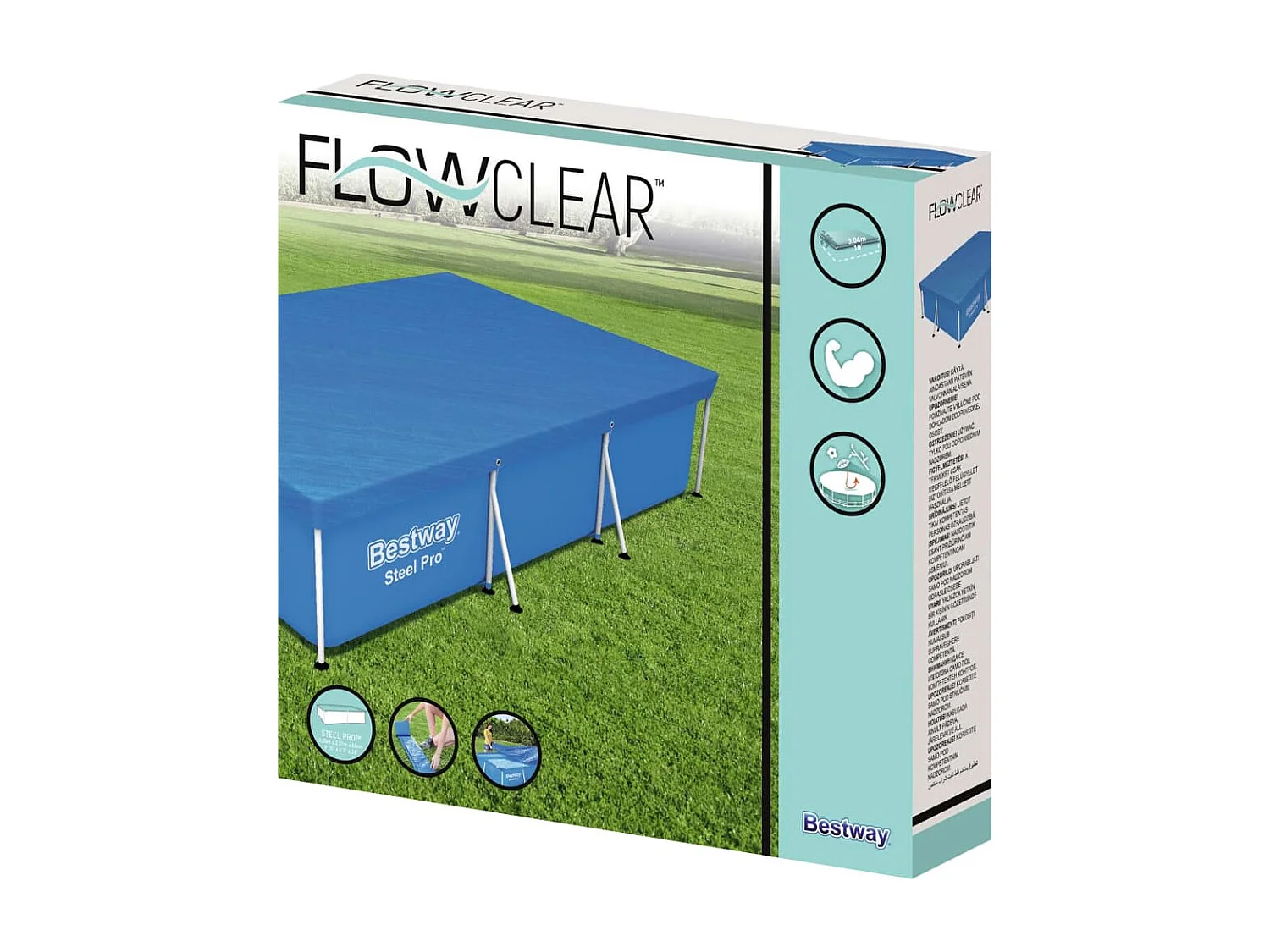 Couverture de piscine Flowclear 304x205x66 cm FR610026