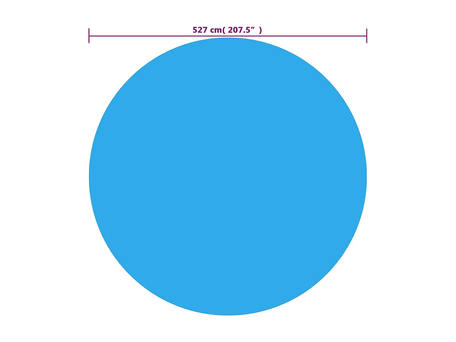 Cobertura para piscina 527 cm PE azul PT180538