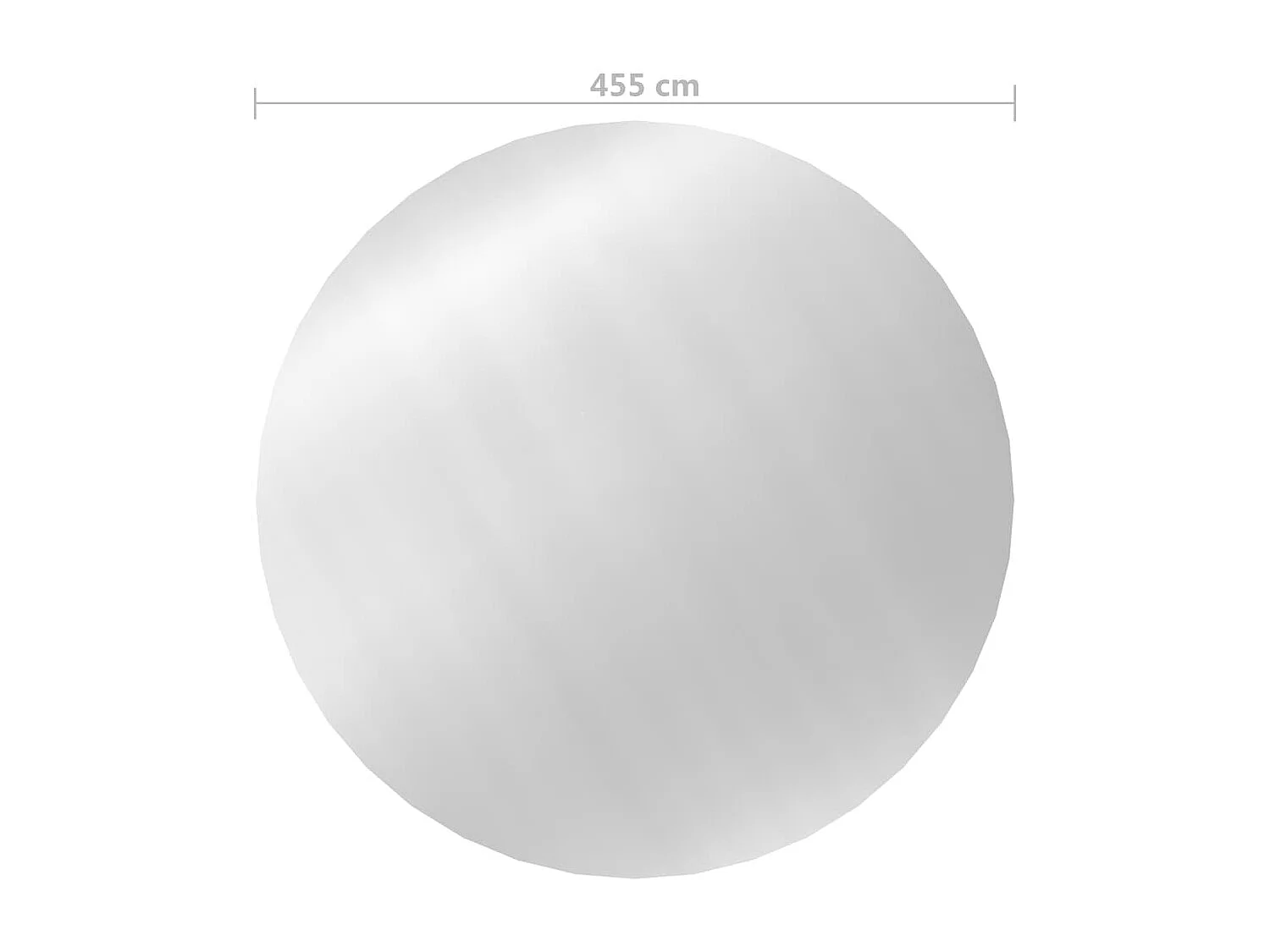 Zwembadhoes 455 cm PE zilverkleurig BE903110