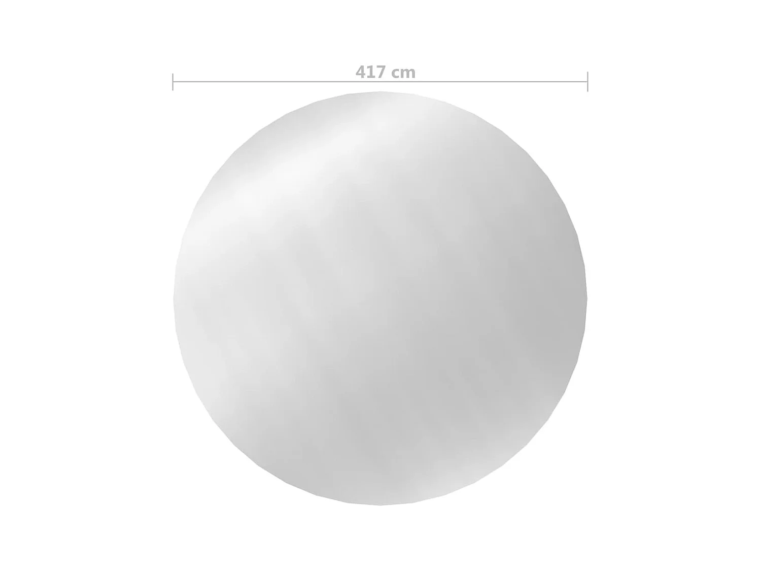 Couverture de piscine Argenté 417 cm PE FR580004