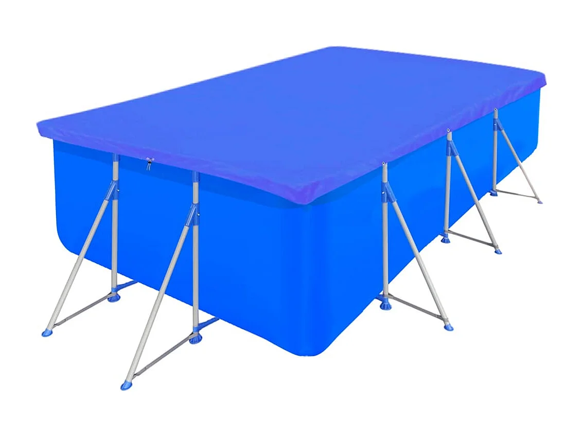 Couvertures de piscine 2 pcs PE Rectangulaire 90 g/m² 394x207cm FR625910