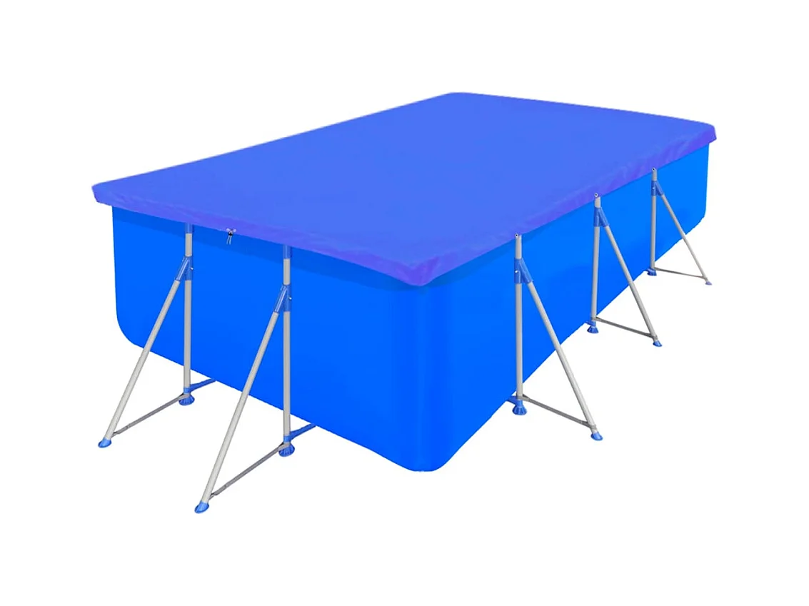 Cubierta de piscina 2 unidades rectangular PE 394x207cm 90 g/m² ES258399