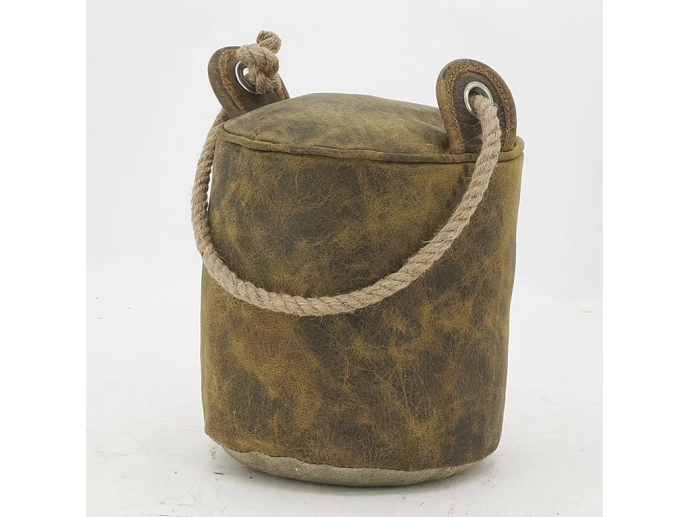 Cale-porte en nubuck et corde