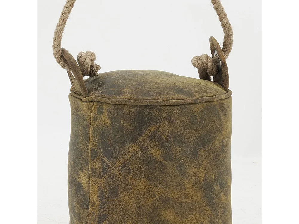 Cale-porte en nubuck et corde