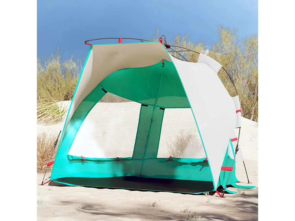 Tienda de playa 2 personas impermeable apertura rápida verde ES685937