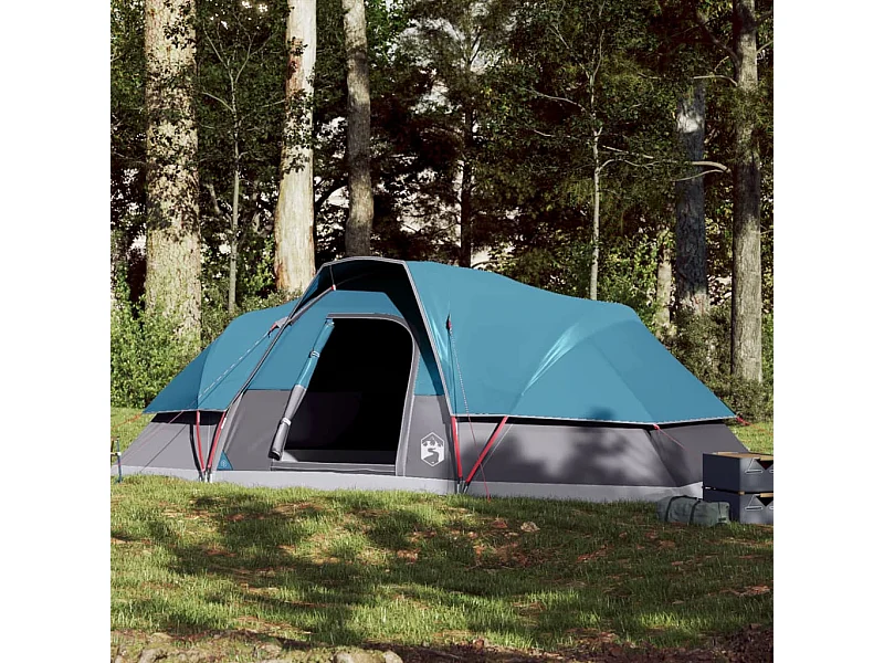 Tonnelle -Tente familiale à dôme 9 personnes bleu imperméable FR240600