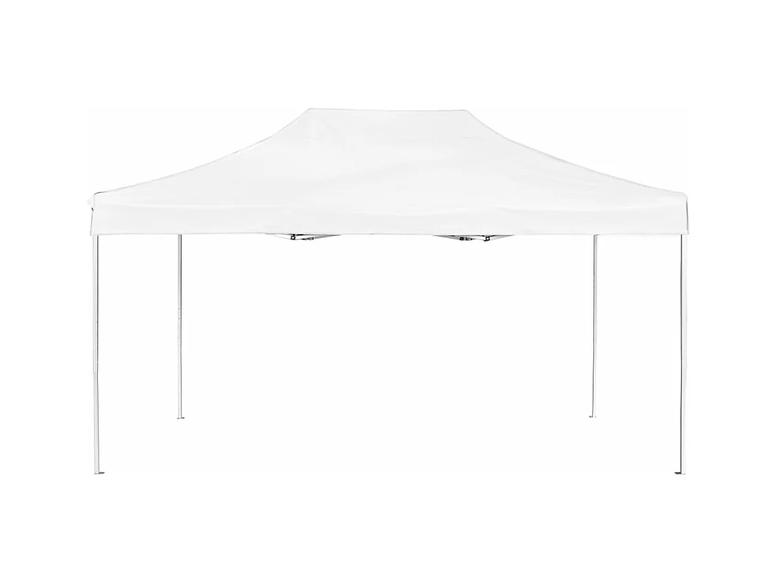 Tonnelle -Tente de réception pliable Aluminium 4,5x3 m Blanc FR694739