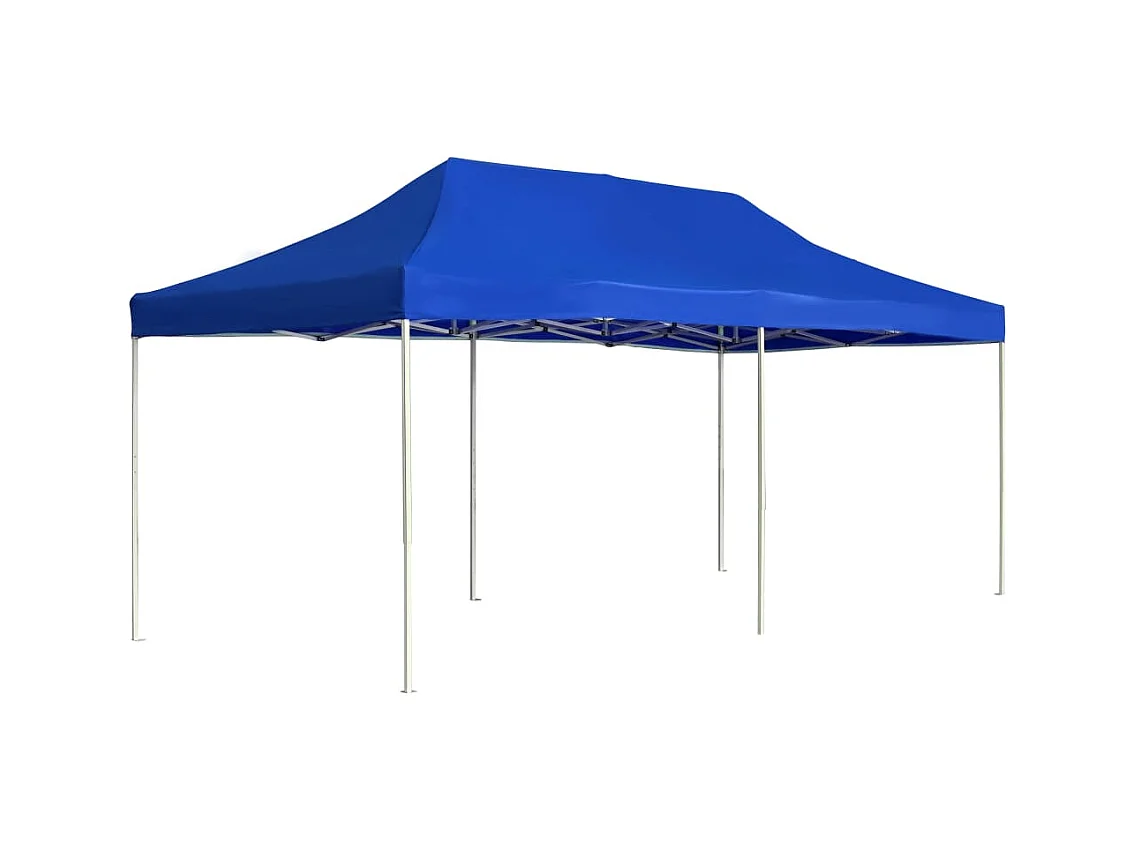 Tonnelle -Tente de réception pliable Aluminium 6 x 3 m Bleu FR231082