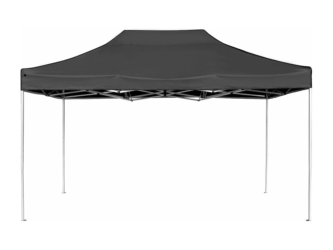 Tonnelle -Tente de réception pliable Aluminium 4,5x3 m Anthracite FR973919