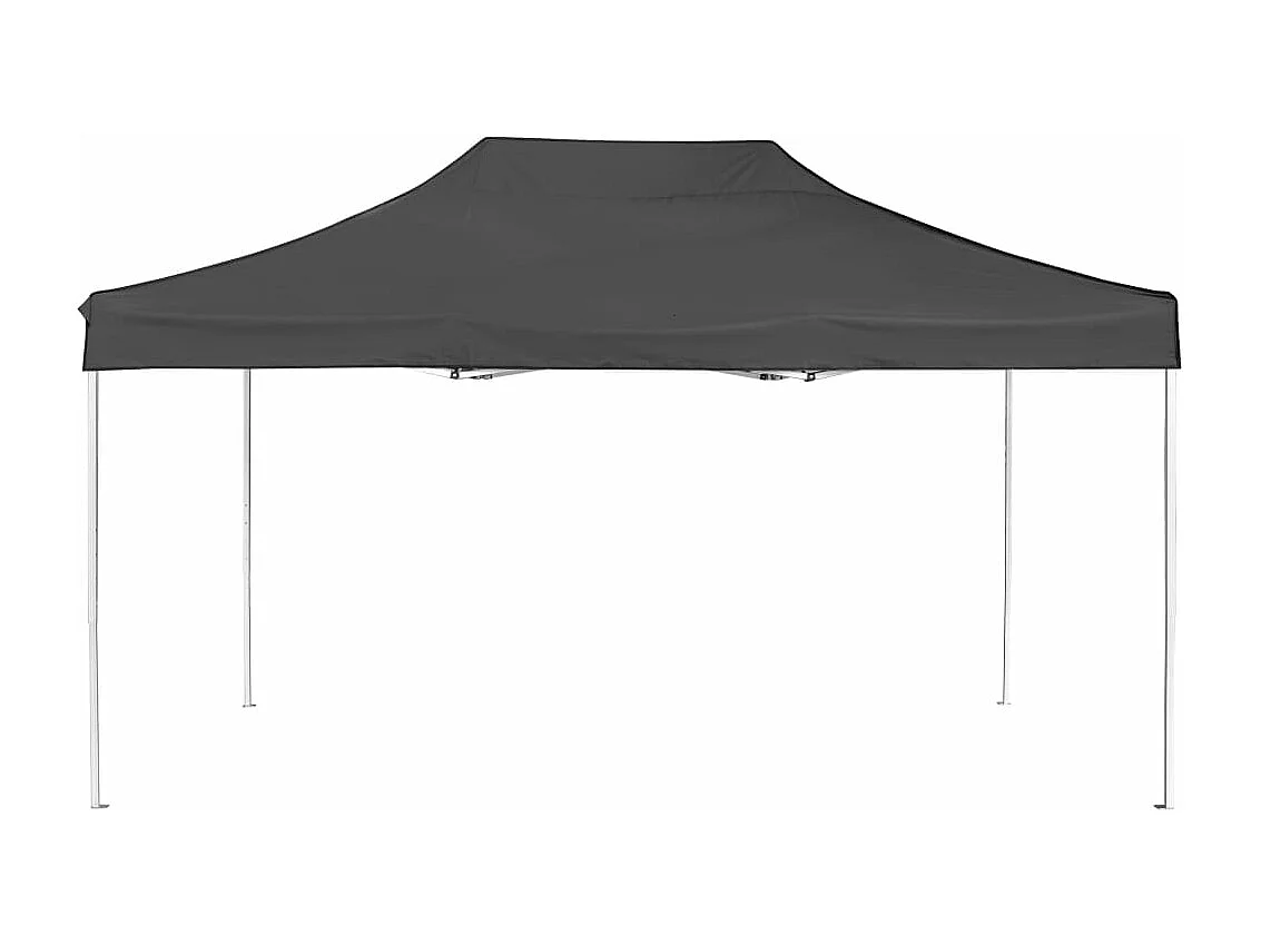 Tonnelle -Tente de réception pliable Aluminium 4,5x3 m Anthracite FR973919