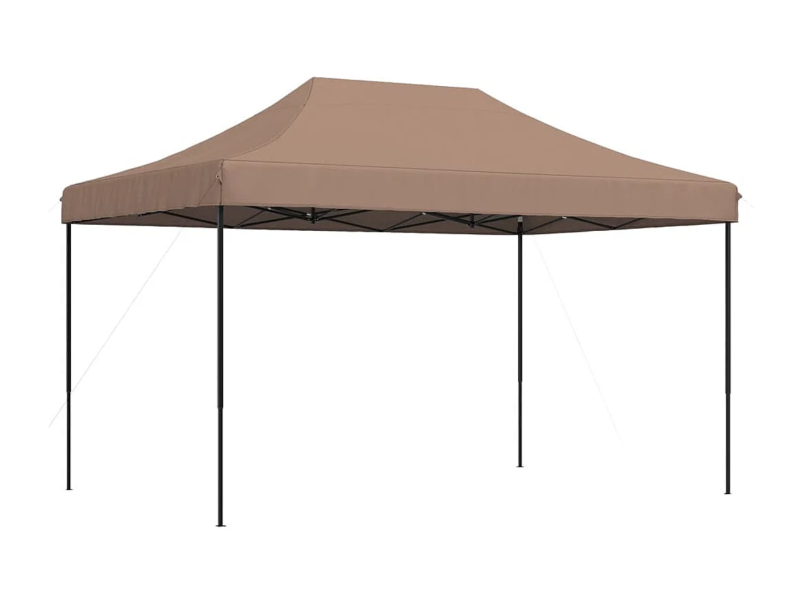 Partytent inklapbaar pop-up 440x292x315 cm bruin BE363294