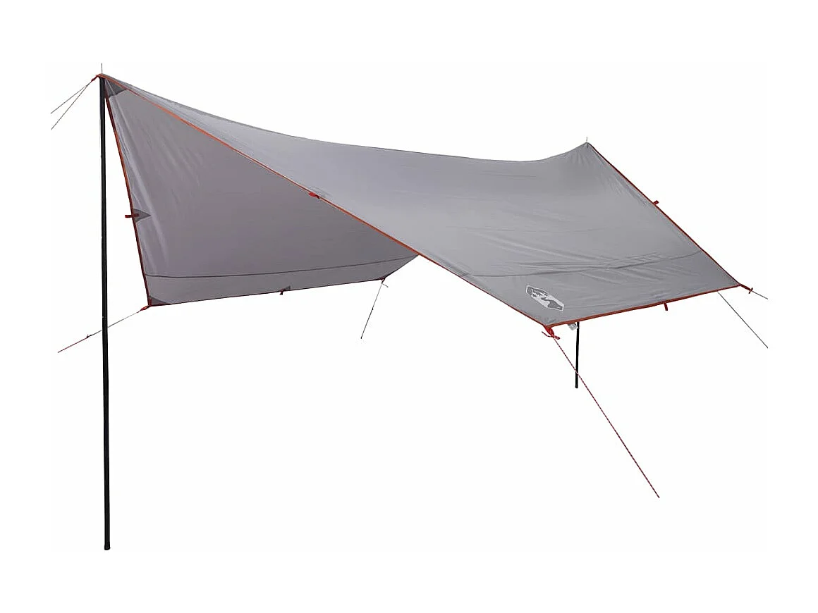 Tonnelle- Bâche de camping orange 430x380x210 cm imperméable FR597291