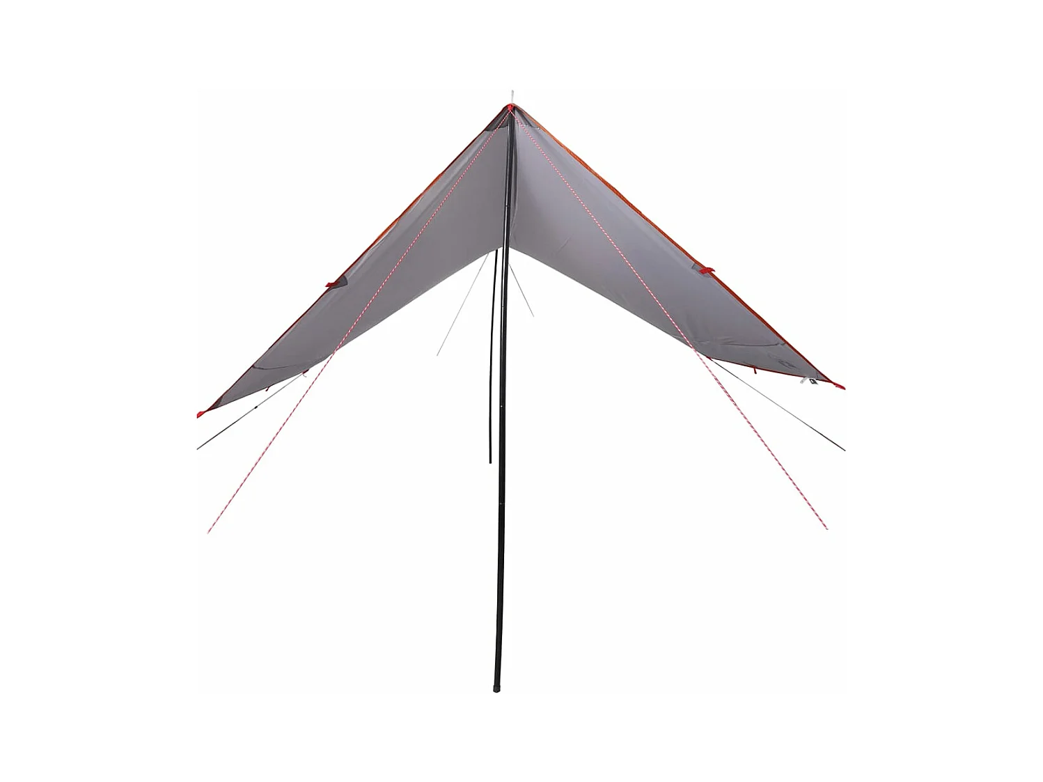 Lona de camping impermeable naranja 430x380x210 cm ES759915