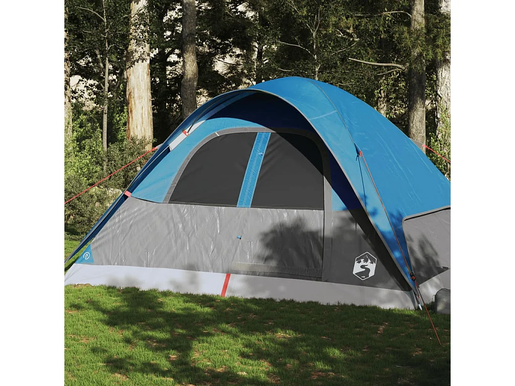 Koepeltent 6-persoons waterdicht blauw BE607597
