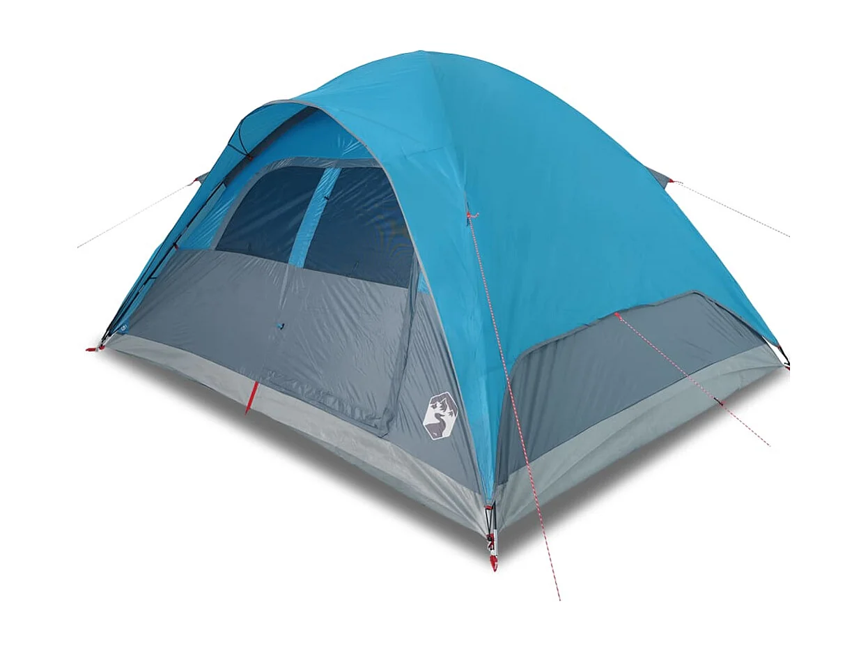 Tonnelle -Tente familiale à dôme 6 personnes bleu imperméable FR819974