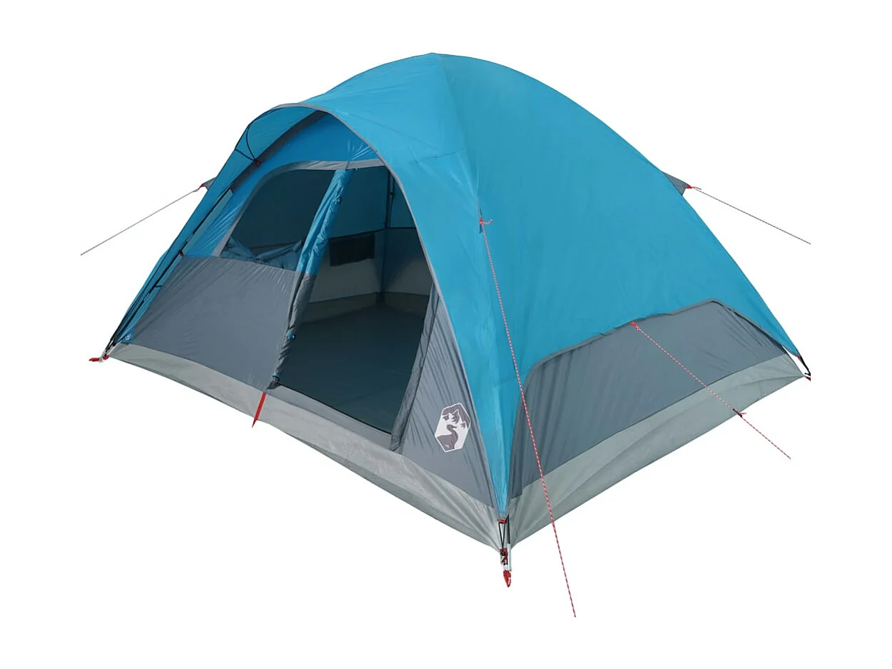 Tonnelle -Tente familiale à dôme 6 personnes bleu imperméable FR819974