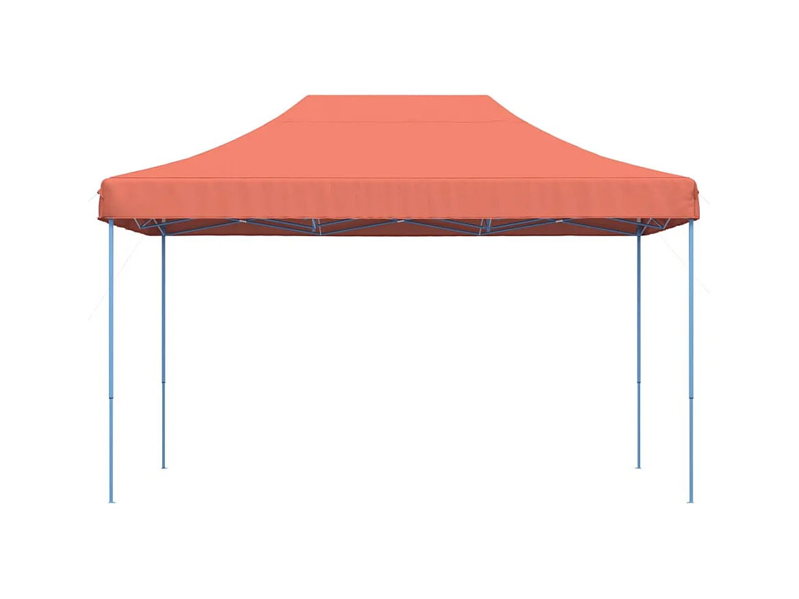 Tonnelle -Tente réception pliable escamotable terre cuite 440x292x315 cm FR559121