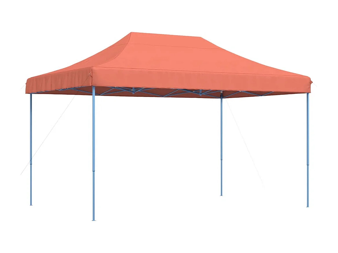 Tonnelle -Tente réception pliable escamotable terre cuite 440x292x315 cm FR559121