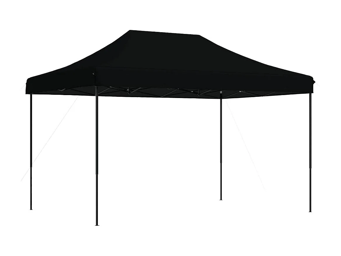 Tonnelle -Tente de réception pliable escamotable noir 410x279x315 cm FR826458