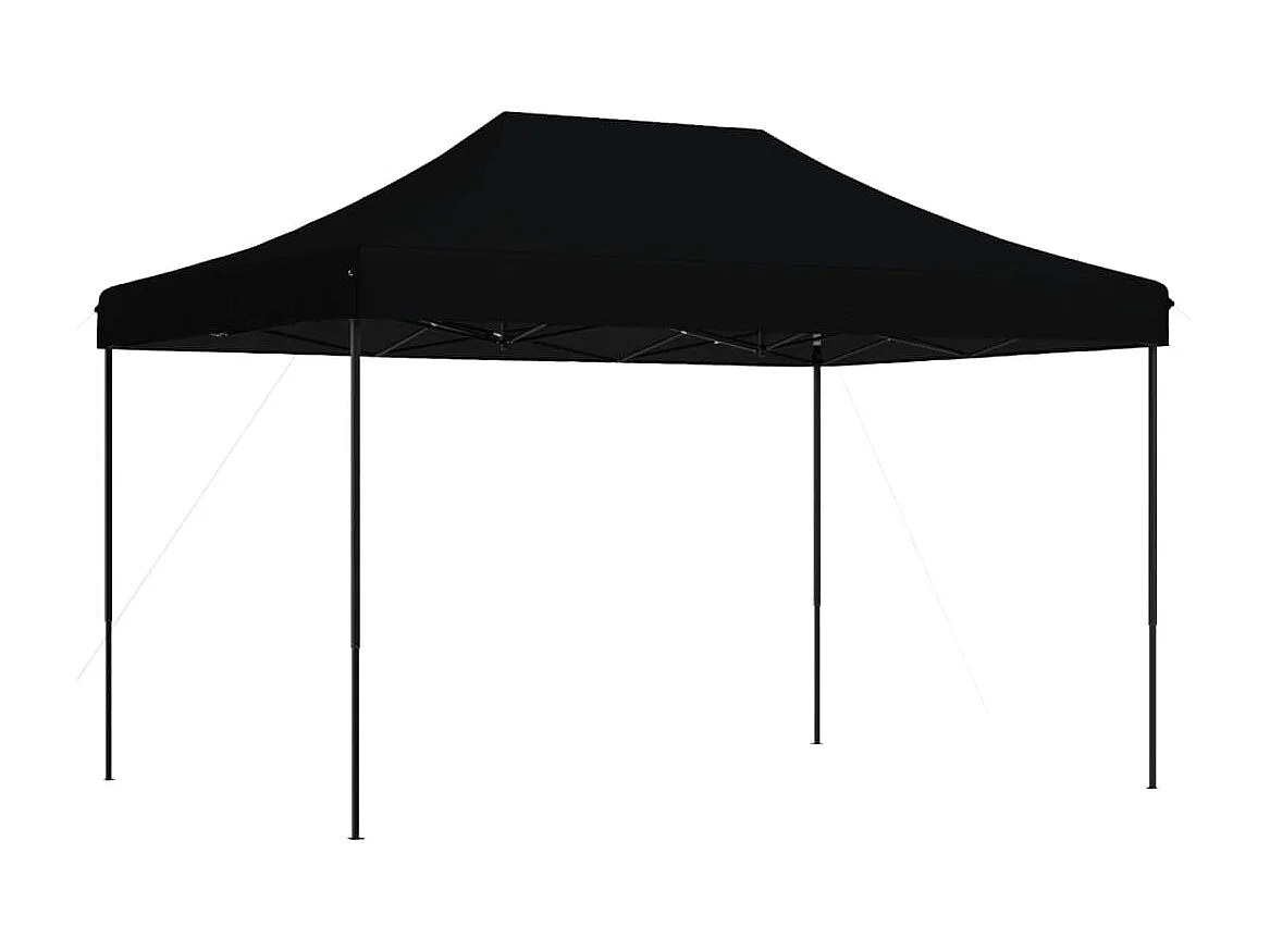 Tonnelle -Tente de réception pliable escamotable noir 410x279x315 cm FR826458