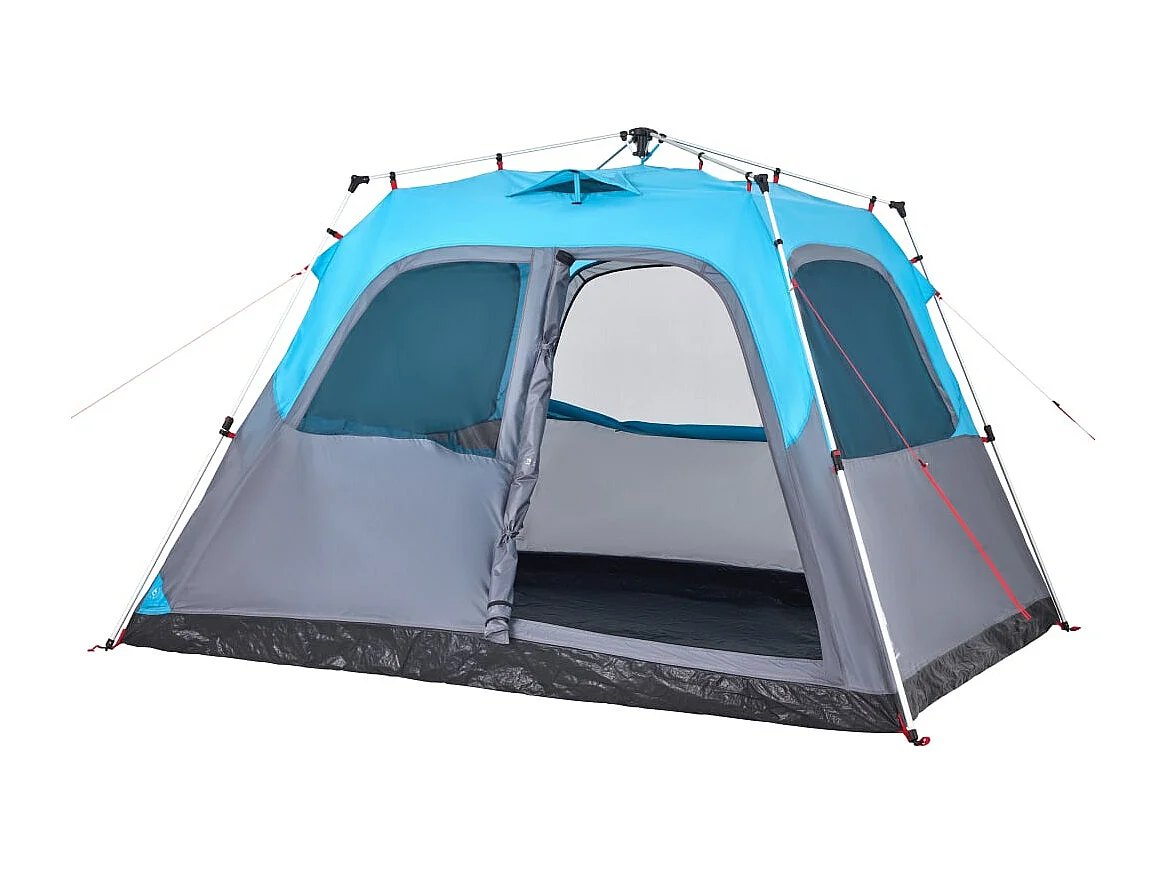 Tienda de campaña iglú 6 personas apertura rápida azul ES351027