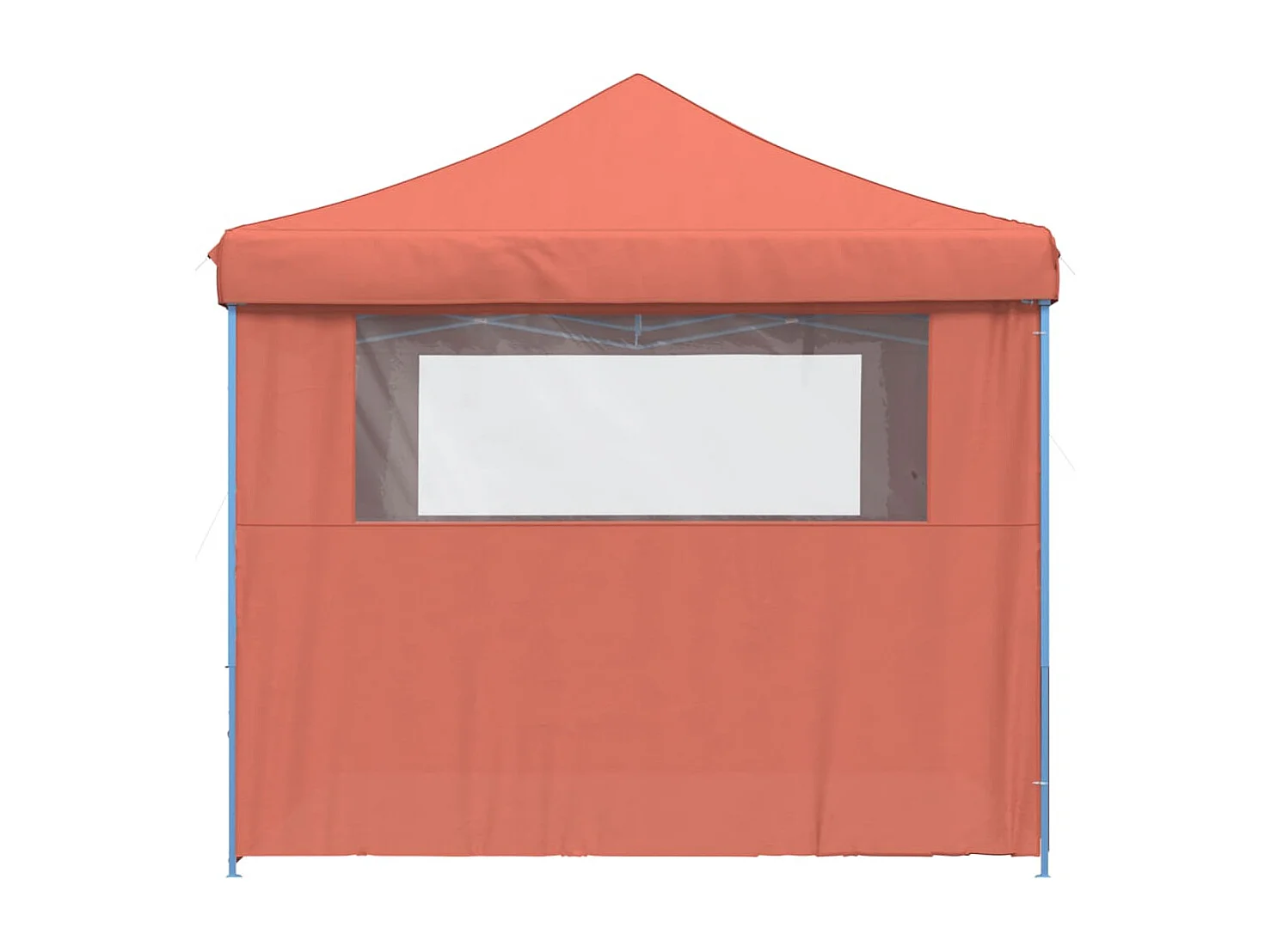 Tenda p/ festas pop-up dobrável 4 paredes laterais terracotta PT950142
