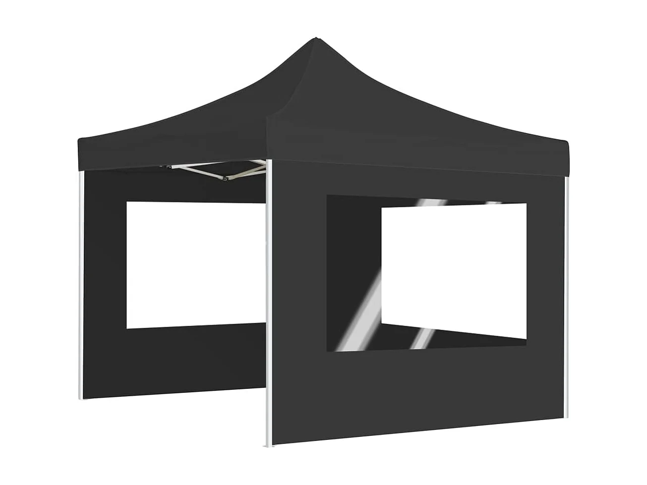 Carpa plegable profesional con paredes aluminio antracita 3x3 m ES761565
