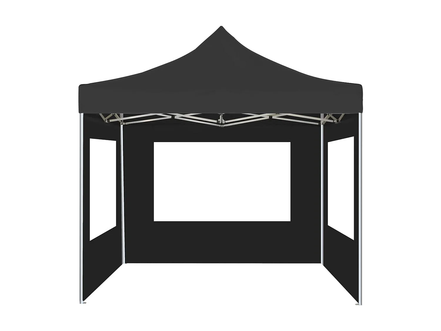 Carpa plegable profesional con paredes aluminio antracita 3x3 m ES761565