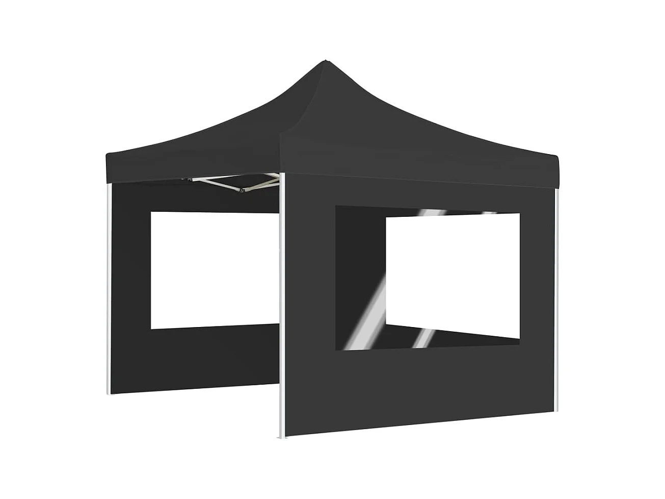 Tonnelle -Tente de réception pliable à parois Aluminium 3 x 3m Anthracite FR720133