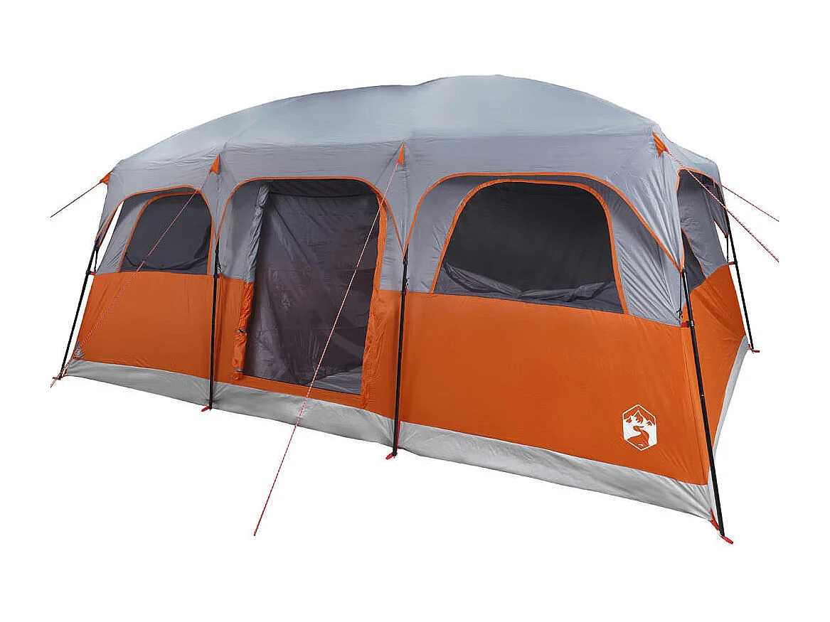 Tonnelle -Tente de cabine familiale 9 personnes gris imperméable FR979096