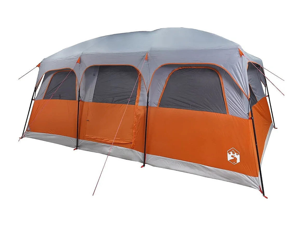 Tonnelle -Tente de cabine familiale 9 personnes gris imperméable FR979096