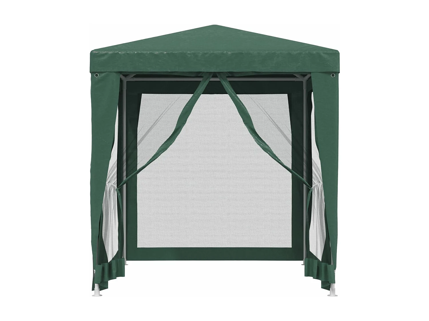 Tonnelle -Tente de fête avec 4 parois latérales en maille Vert 2x2 m PEHD FR376120