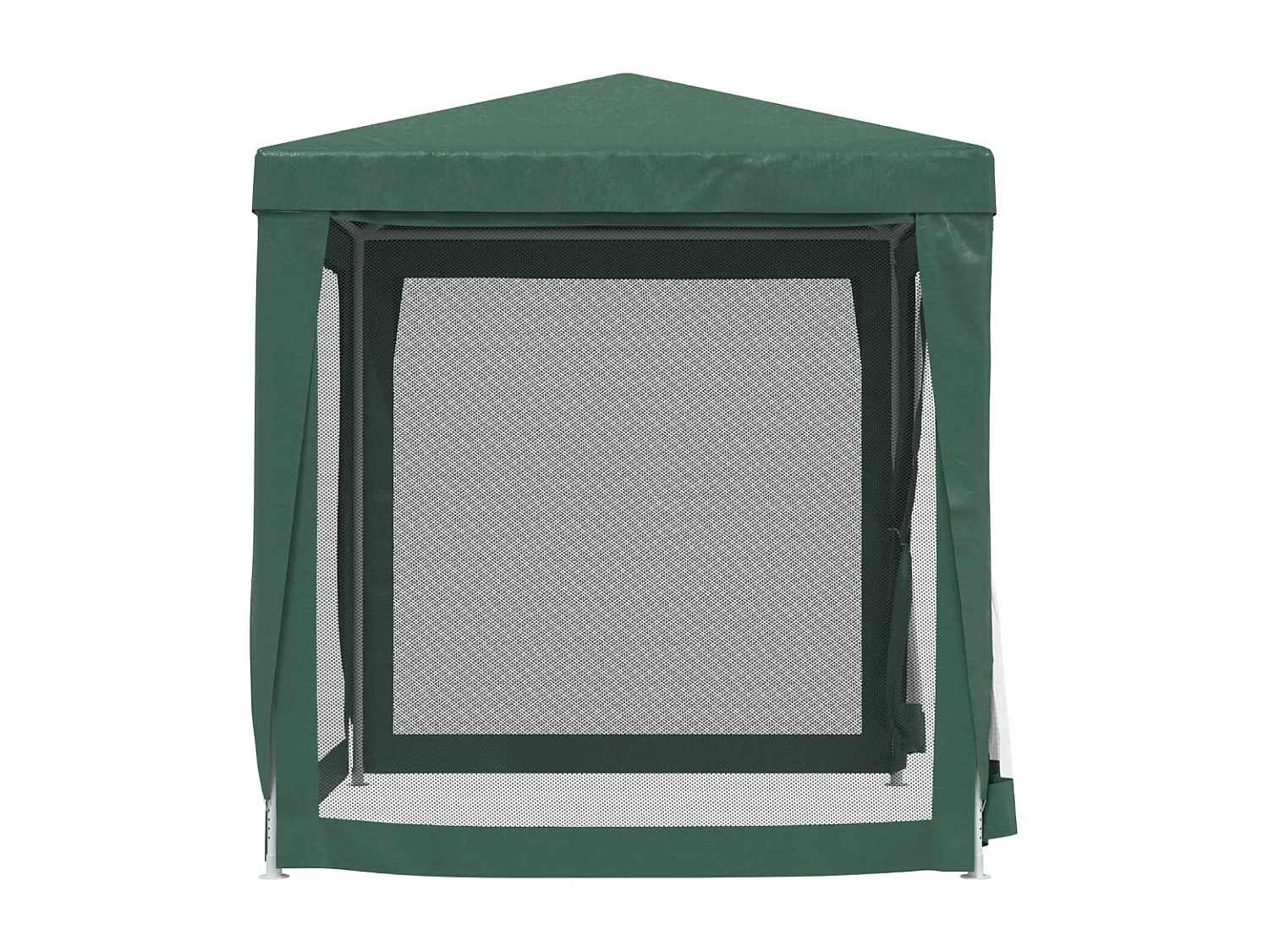 Tonnelle -Tente de fête avec 4 parois latérales en maille Vert 2x2 m PEHD FR376120