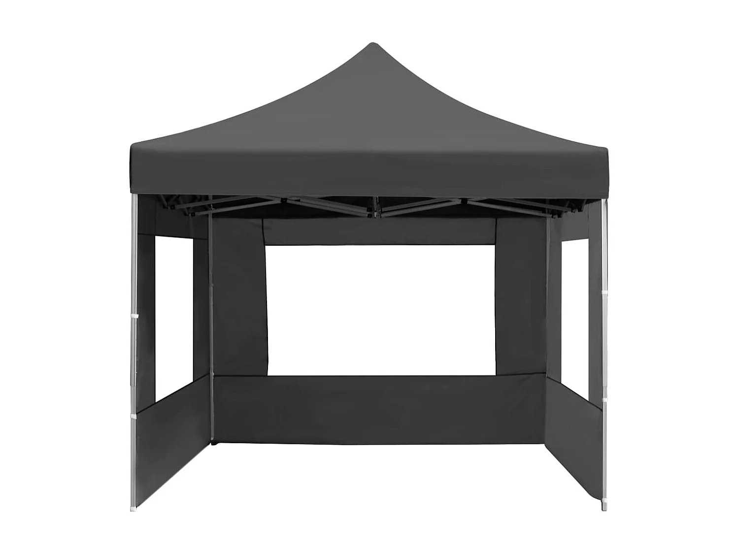 Carpa plegable con paredes aluminio gris antracita 4,5x3 m ES136840