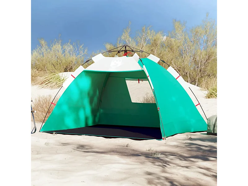 Tienda de playa 2 personas impermeable apertura rápida verde ES901987