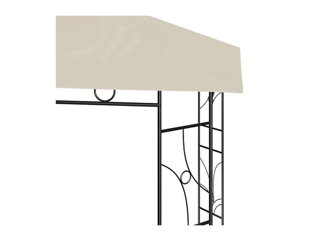 Tonnelle - Belvédère 3x3x2,7 m Crème 160 g/m² FR100706