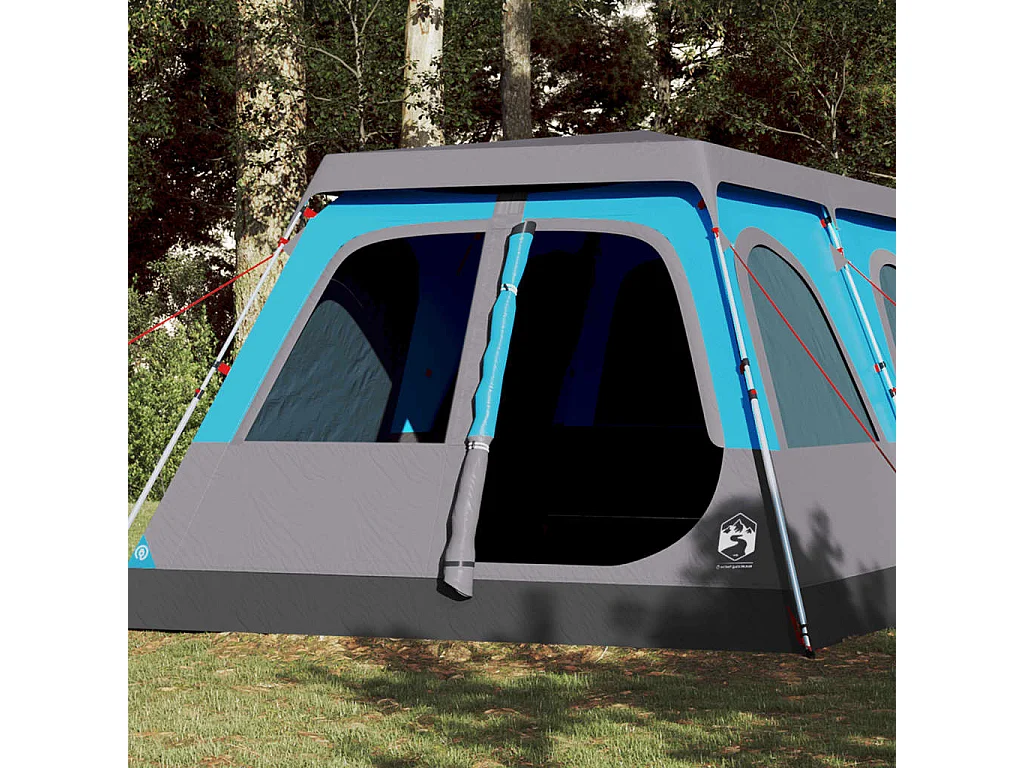 Tienda de campaña iglú 10 personas apertura rápida azul ES354094