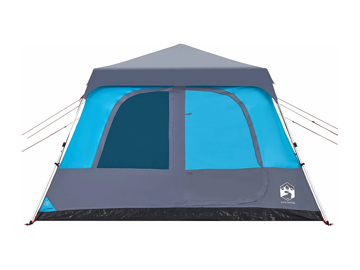 Tienda de campaña iglú 10 personas apertura rápida azul ES354094