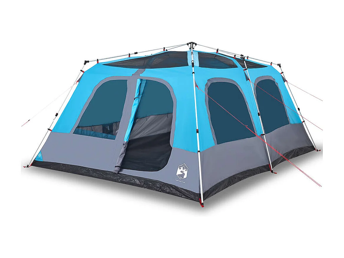 Tonnelle -Tente familiale à dôme 10 personnes bleu libération rapide FR236244