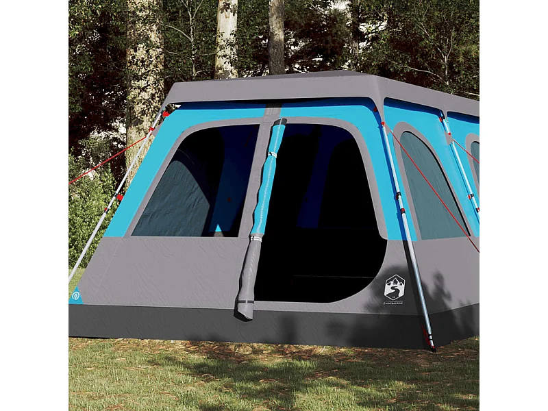 Tonnelle -Tente familiale à dôme 10 personnes bleu libération rapide FR236244