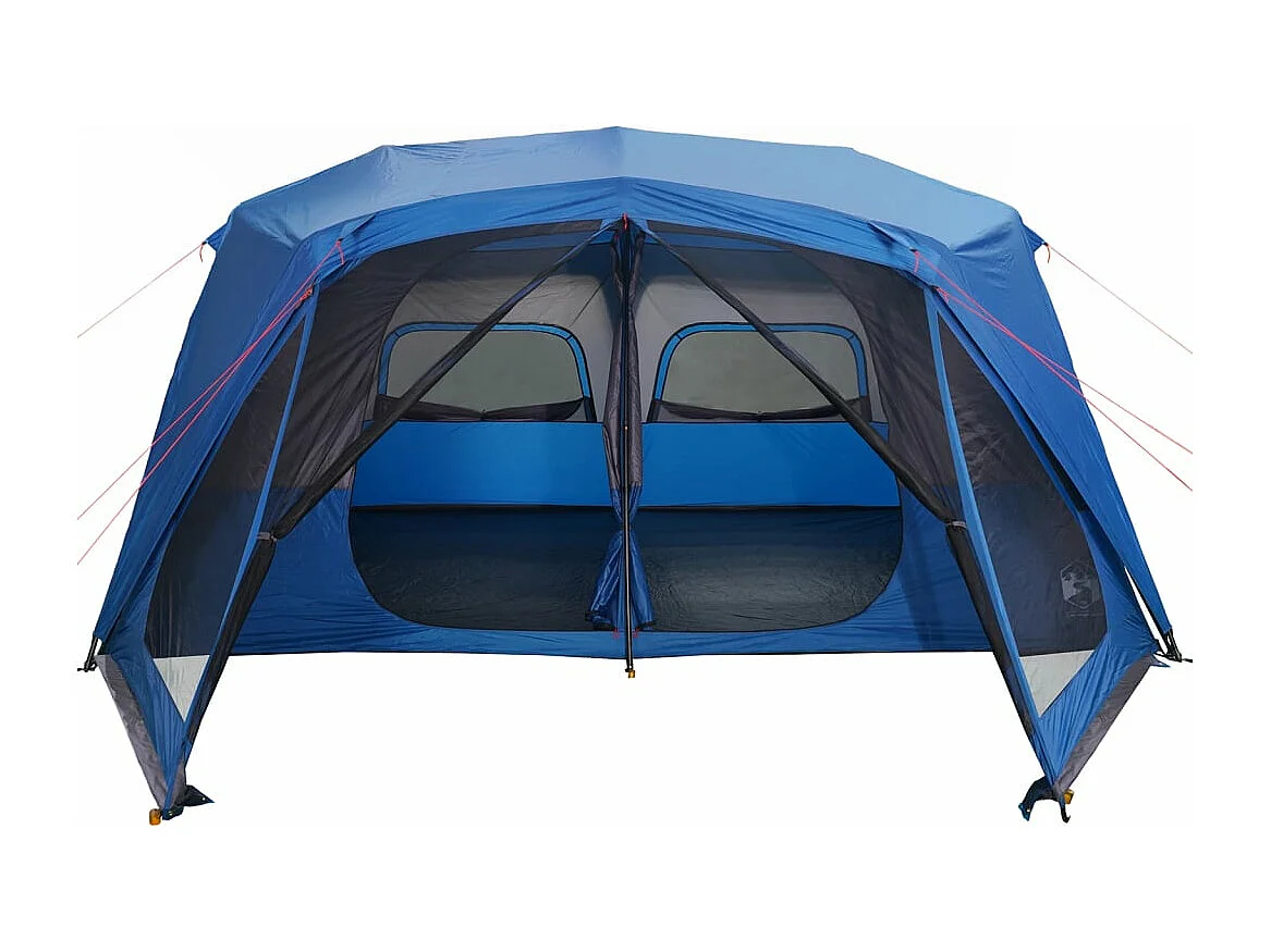 Tonnelle -Tente familiale 10 personnes bleu libération rapide imperméable FR425156