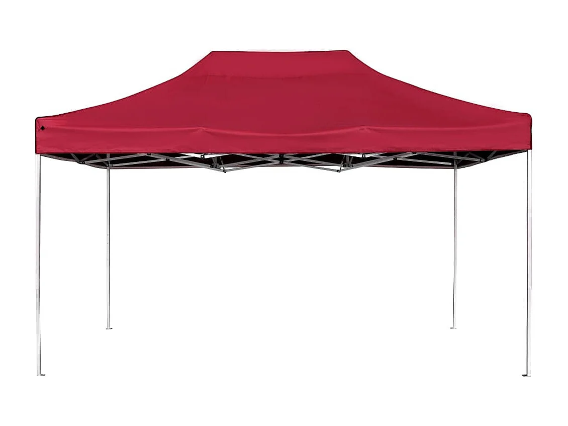 Tonnelle -Tente de réception pliable Aluminium 4,5x3 m Bordeaux FR224297