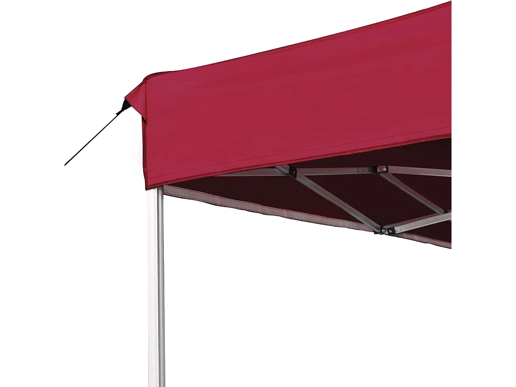 Tonnelle -Tente de réception pliable Aluminium 4,5x3 m Bordeaux FR224297