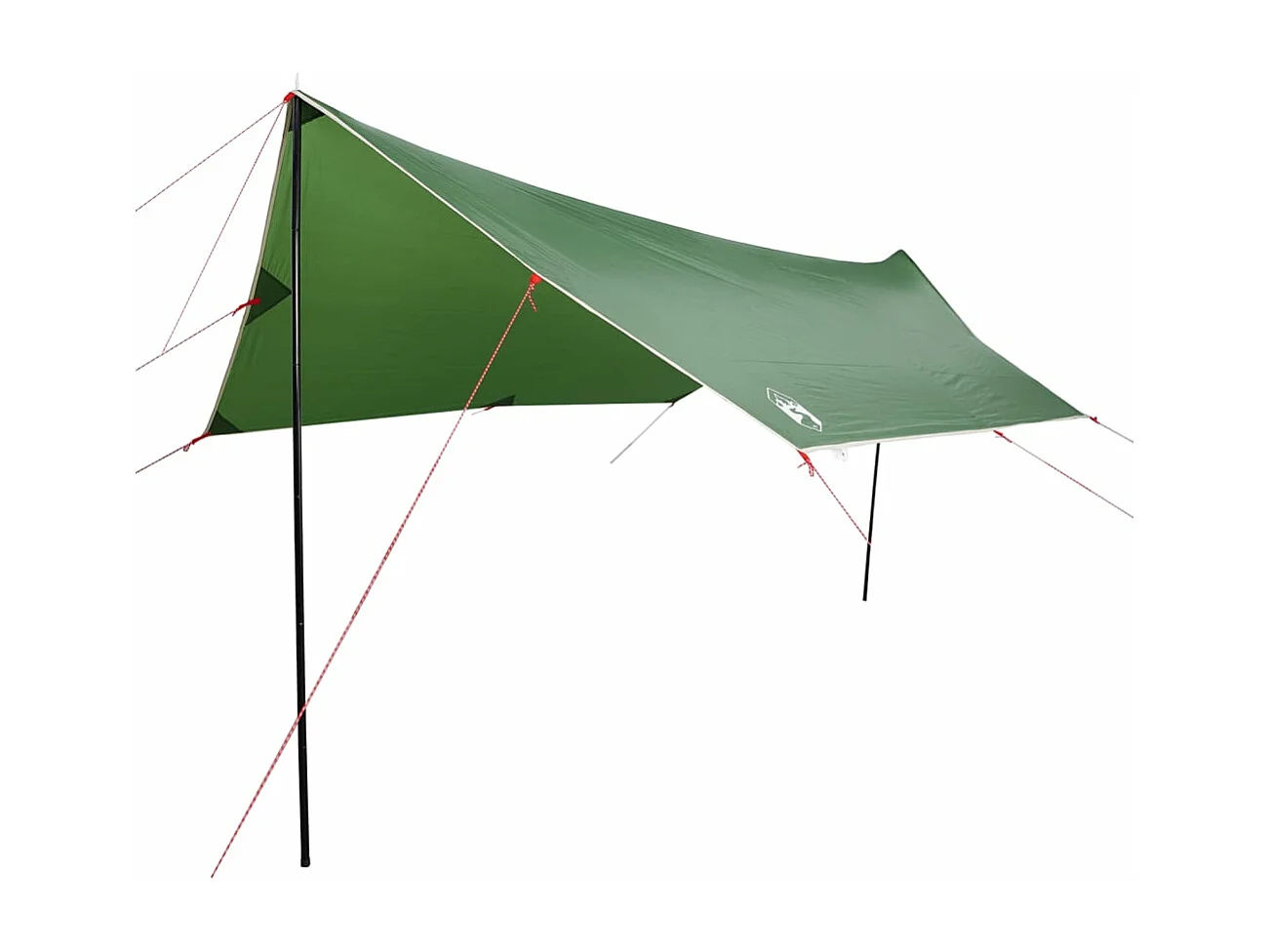 Lona de campismo 460x305x210 cm impermeável verde PT527709