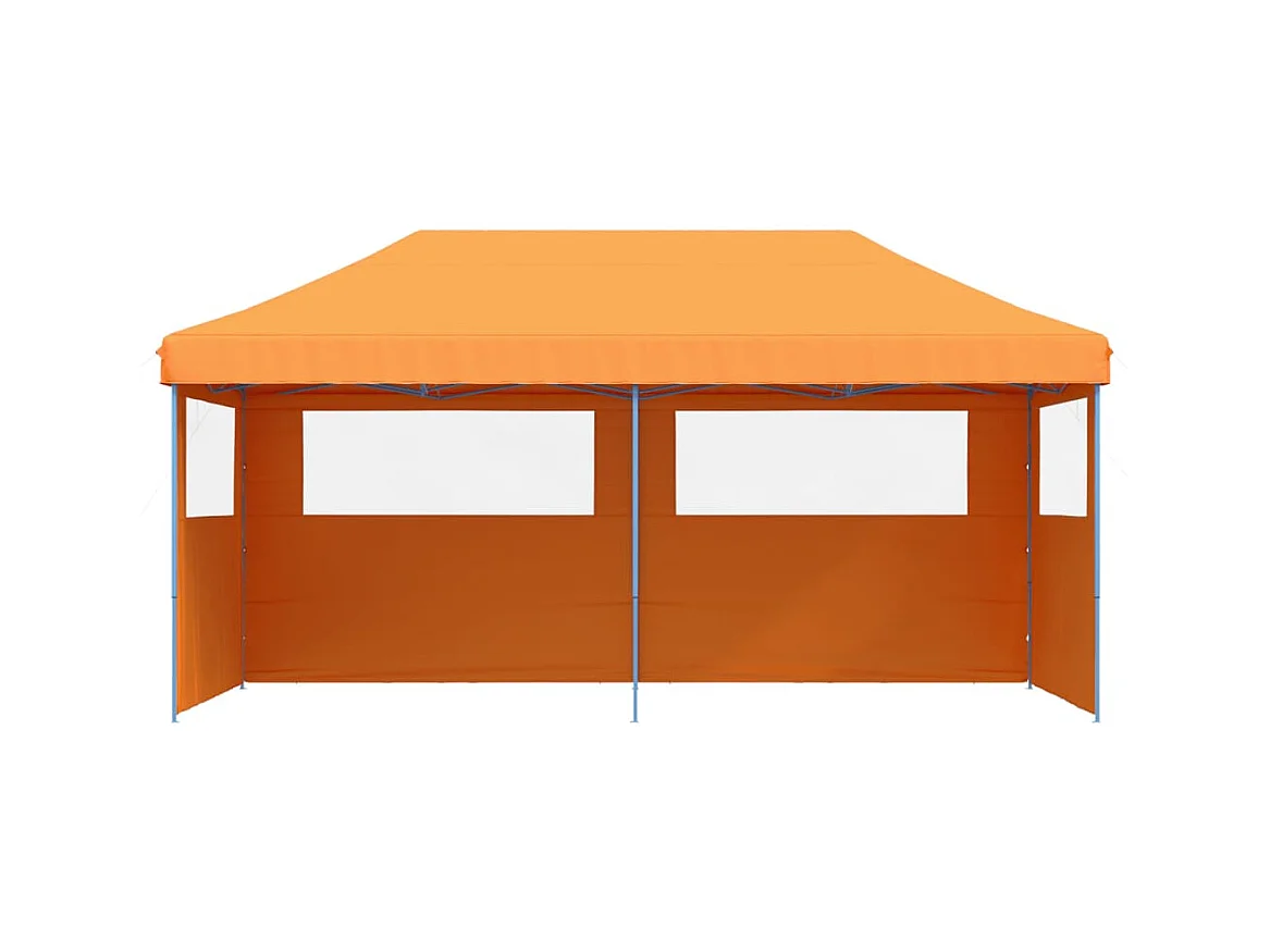 Tonnelle -Tente de réception pliable escamotable avec 3 parois latérales FR876742