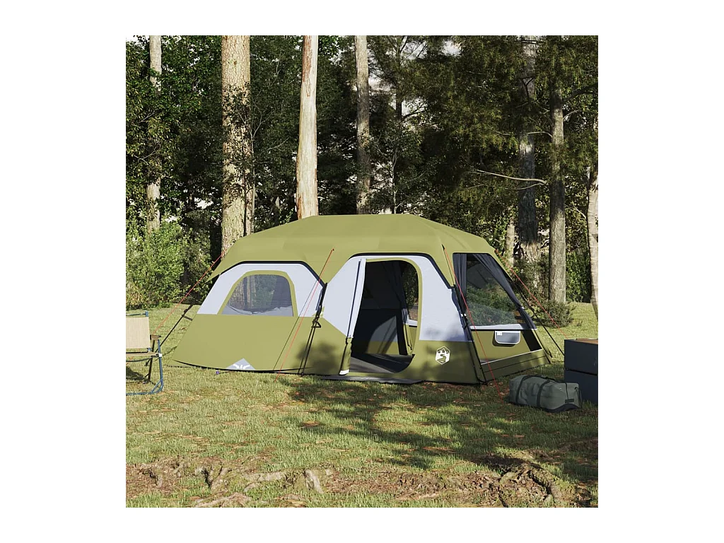 Tonnelle -Tente familiale 9 personnes vert libération rapide imperméable FR726866