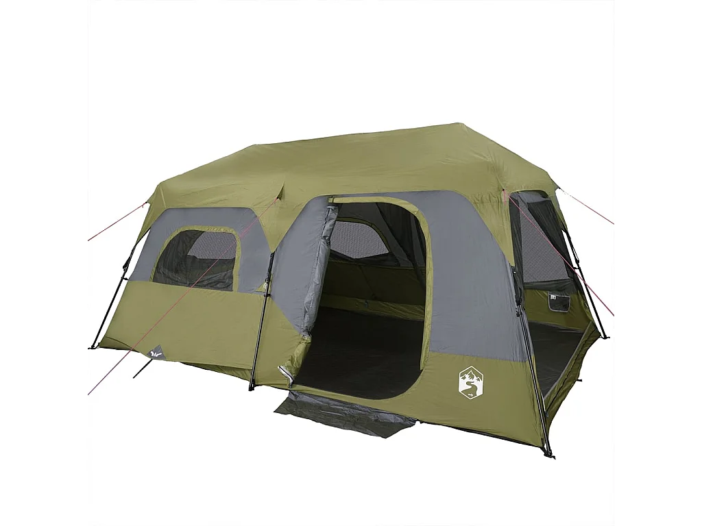 Tienda familiar 9 personas impermeable apertura rápida verde ES691881