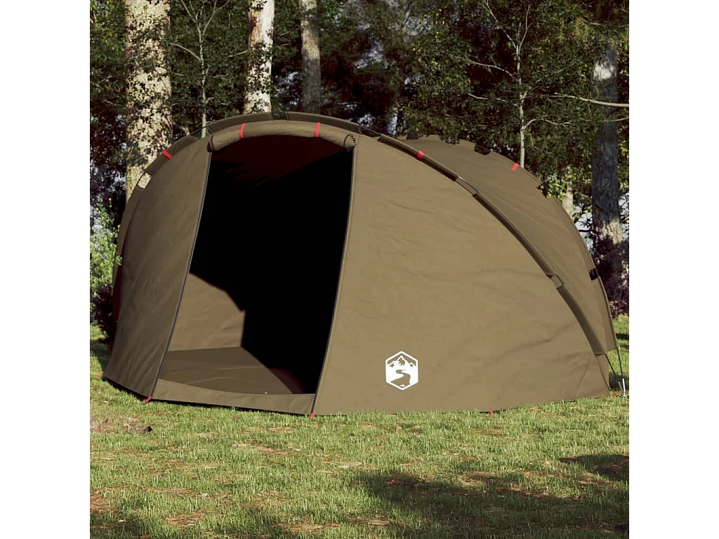 Tonnelle -Tente de pêche 5 personnes vert olive imperméable FR751608