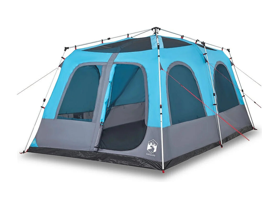 Tienda de campaña iglú 8 personas apertura rápida azul ES625567